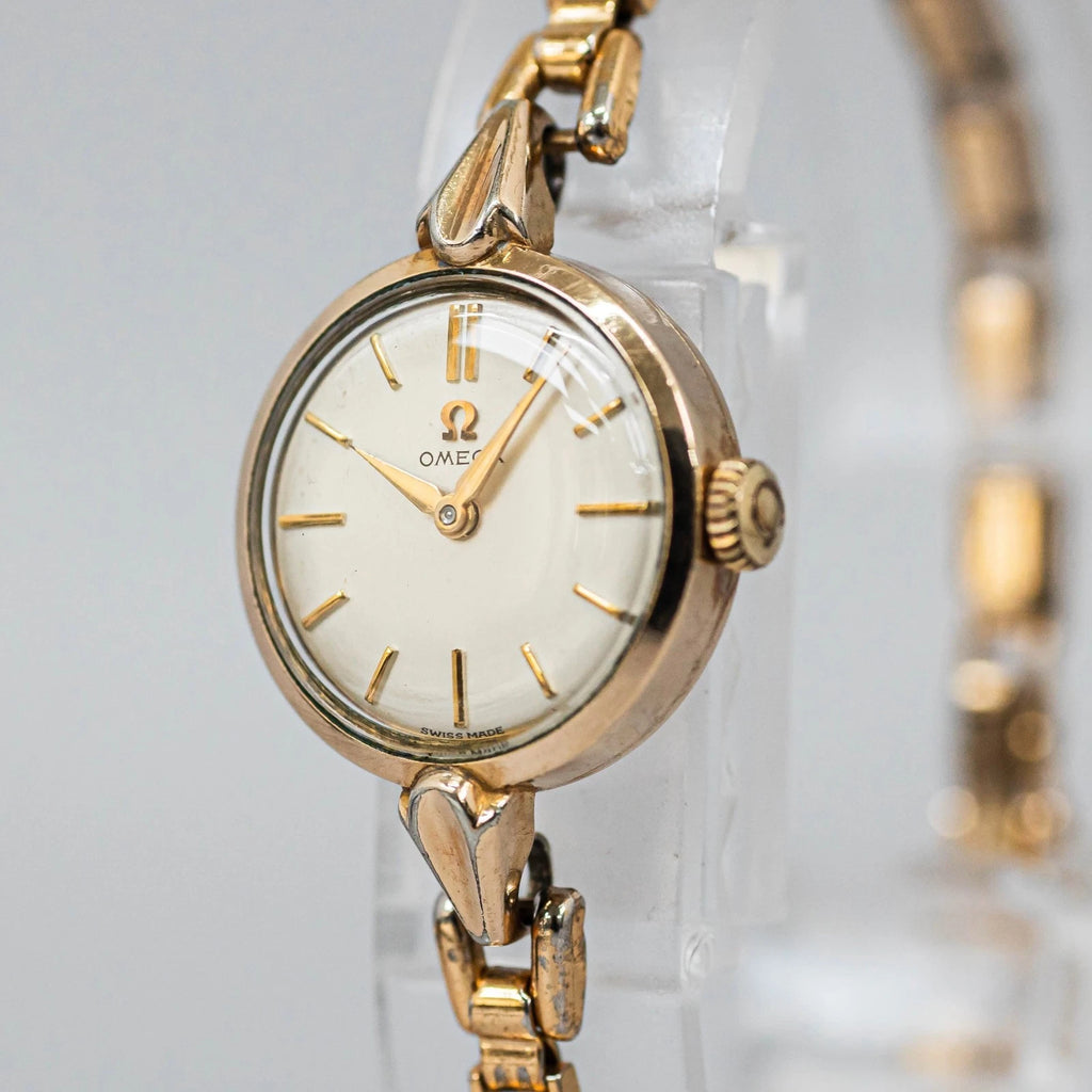 RARE Vintage 1958 OMEGA Cal.244 Manual Winding Gold 20mm Bangle Women