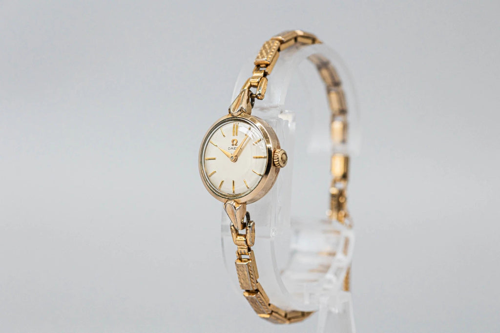RARE Vintage 1958 OMEGA Cal.244 Manual Winding Gold 20mm Bangle Women