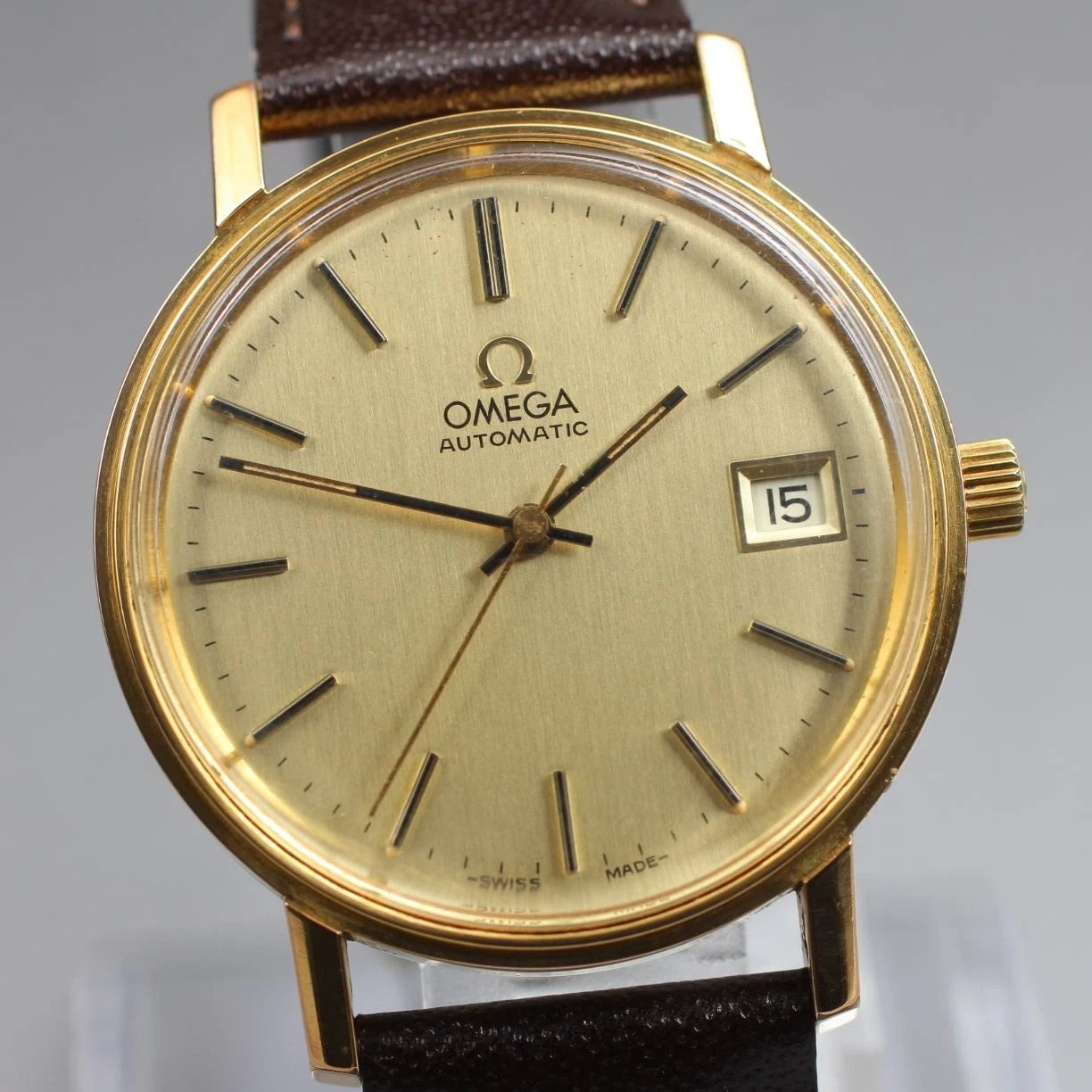 Vintage 1979 OMEGA Seamaster Cal.1010 Gold Date Automatic 34 mm