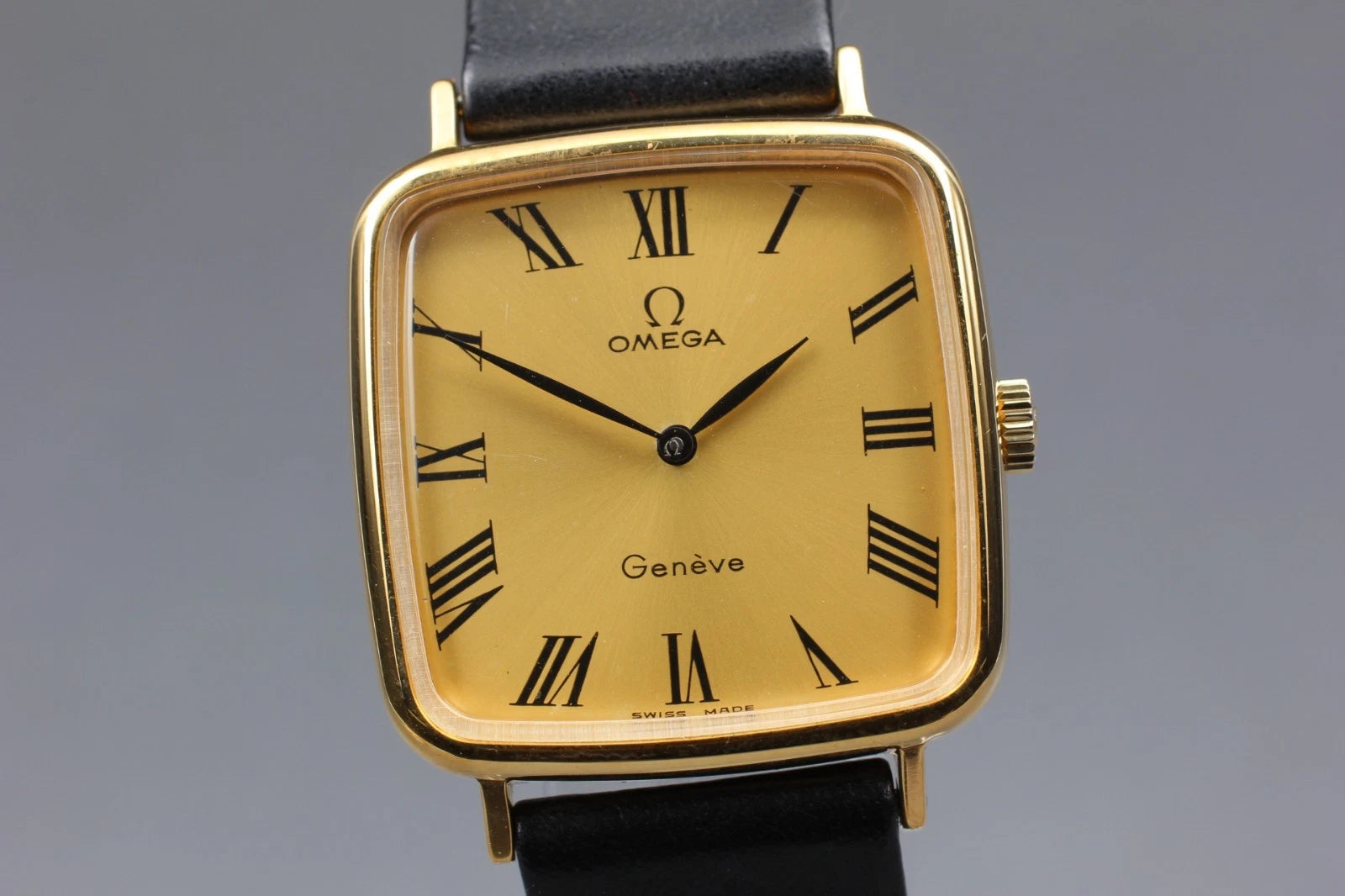 Vintage 1970s w/ Box OMEGA Geneve Cal.625 Gold Roman Manual Men's Watch
