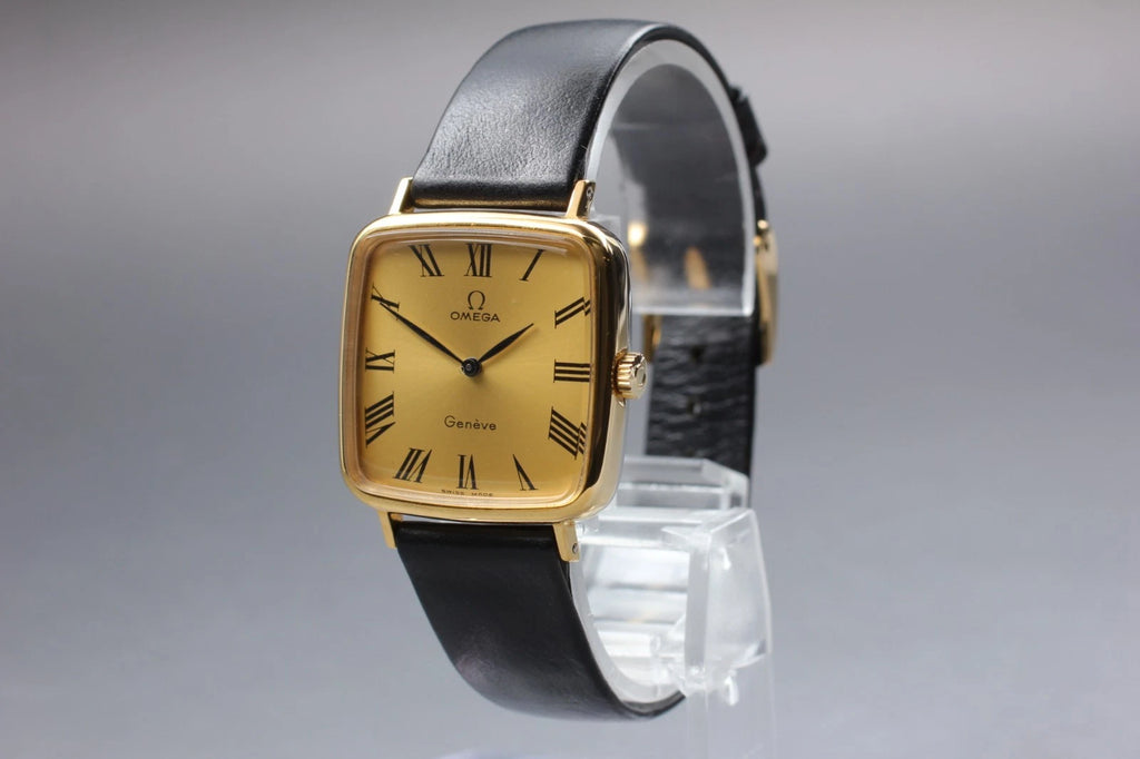 Vintage 1970s w/ Box OMEGA Geneve Cal.625 Gold Roman Manual Men's Watch